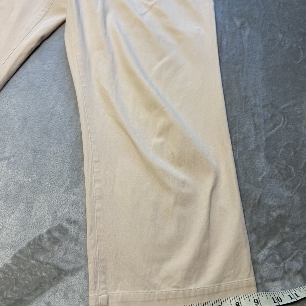 Eileen Fisher Pants Womens Large Beige Straight Leg Casual Trousers Lightweight - Picture 4 of 14